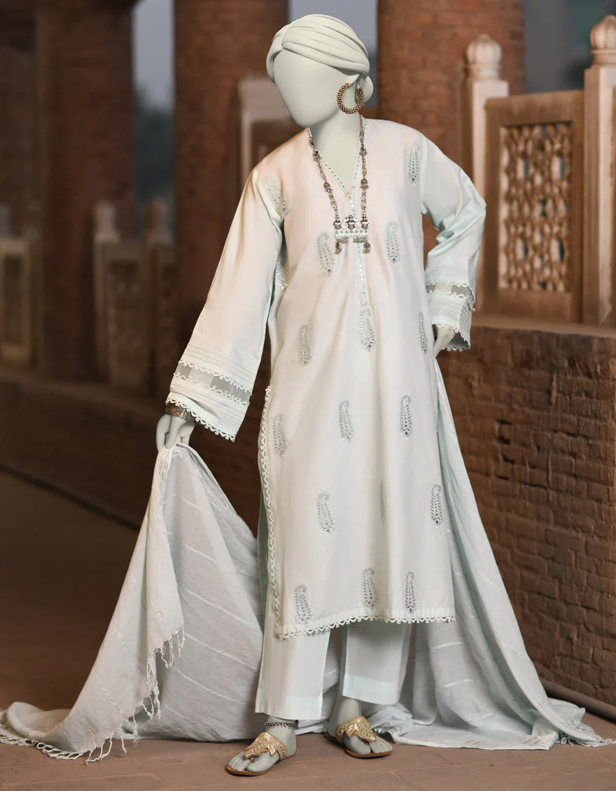 BLUE LAWN 3PC STITCHED | JLAWN-S-25-034/S CHAMPA PANI-4