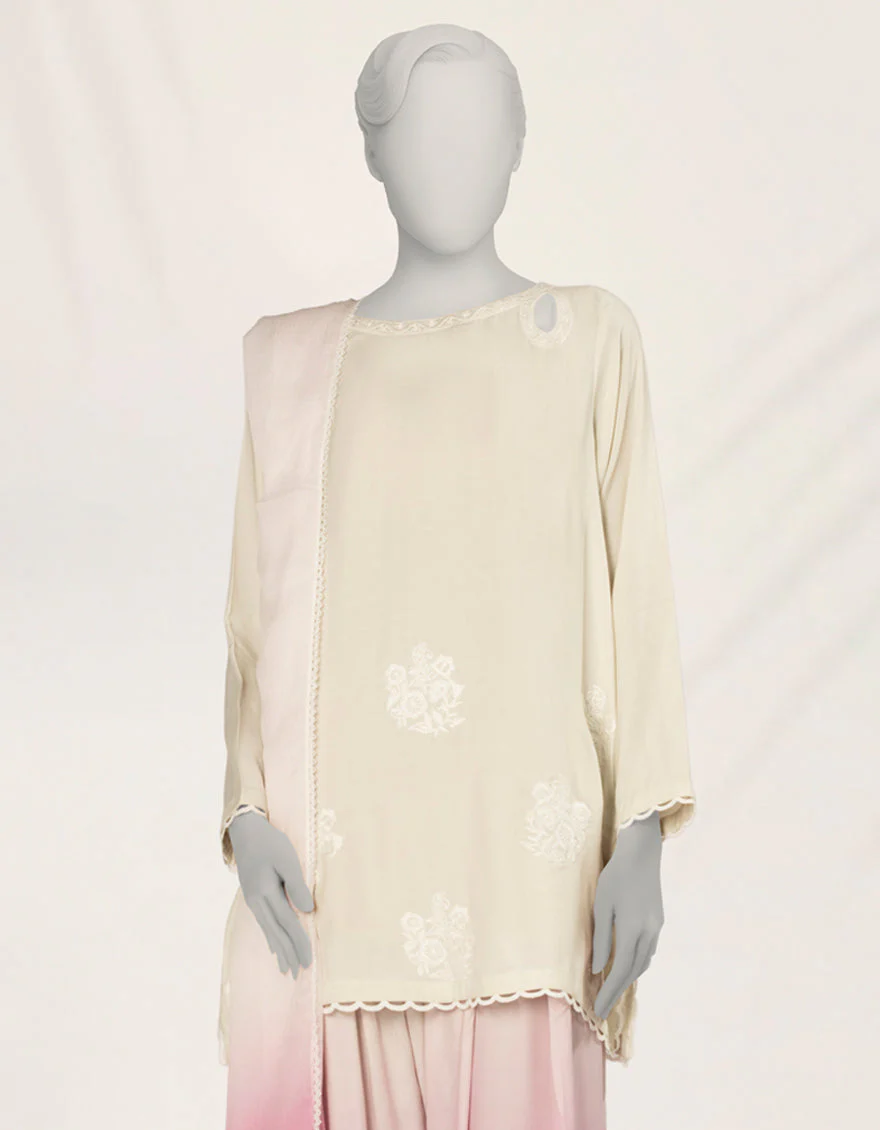 MULTICOLOR SILK 3PC STITCHED | JLAWN-S-25-267/S DIP DYE-02 - Image 3