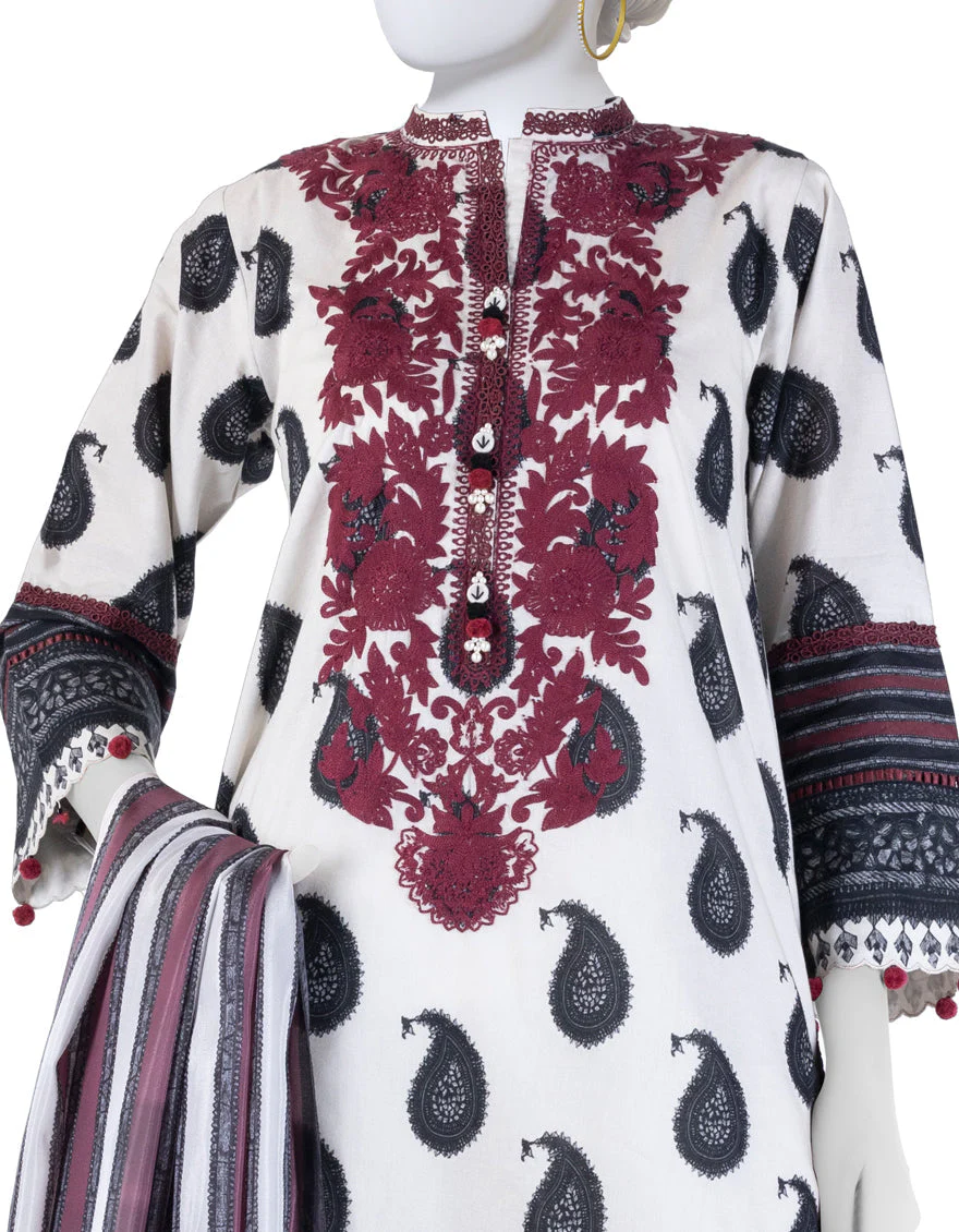 MULTICOLOR LAWN 3PC UNSTITCHED | JLAWN-S-25-3261 ETHNIC CRAFT-9 - Image 3