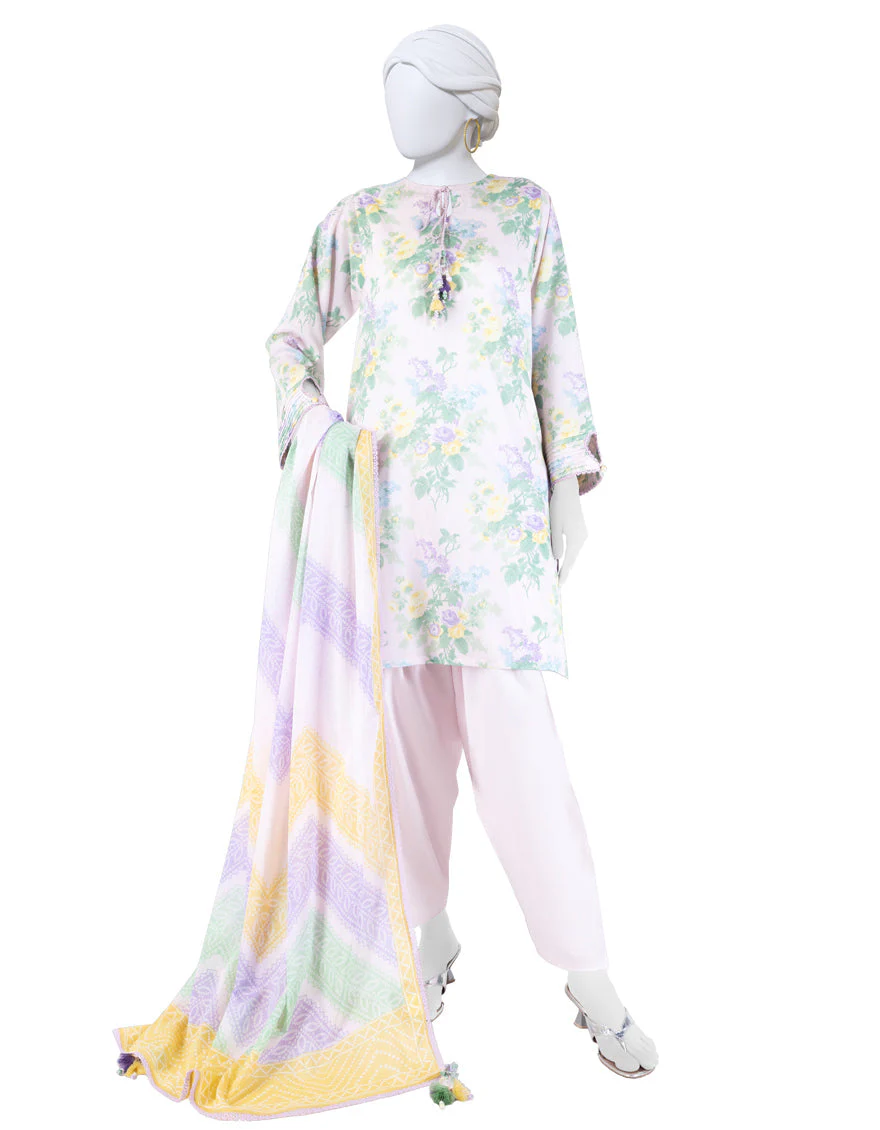 MULTICOLOR LAWN 3PC UNSTITCHED | JLAWN-S-25-3277 FLORAL CHUNDRI-5
