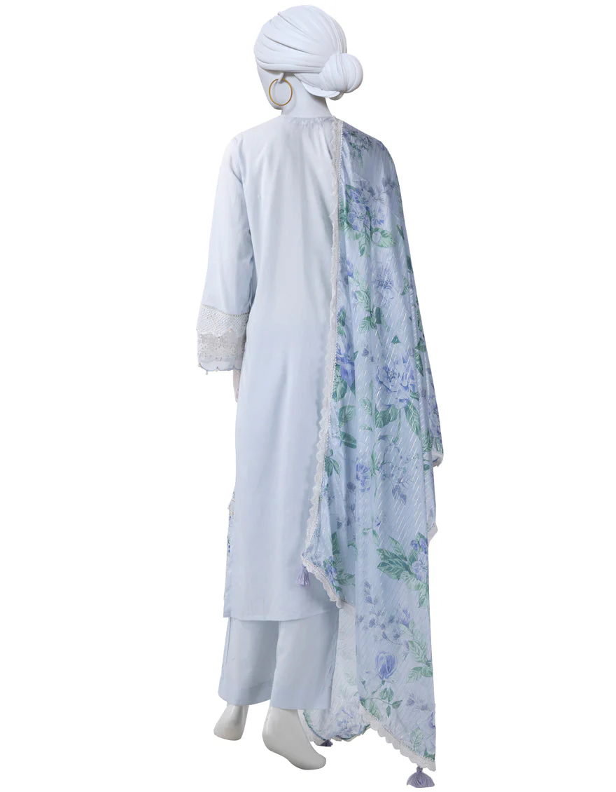 LILAC LAWN 3PC STITCHED | JLAWN-S-25-823/S LUXE-A-03 - Image 2