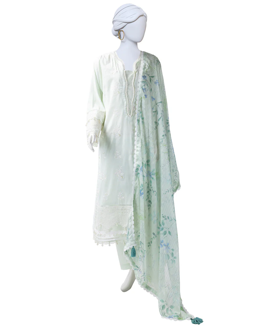 BLUE LAWN 3PC UNSTITCHED | JLAWN-S-25-824 LUXE-A-4
