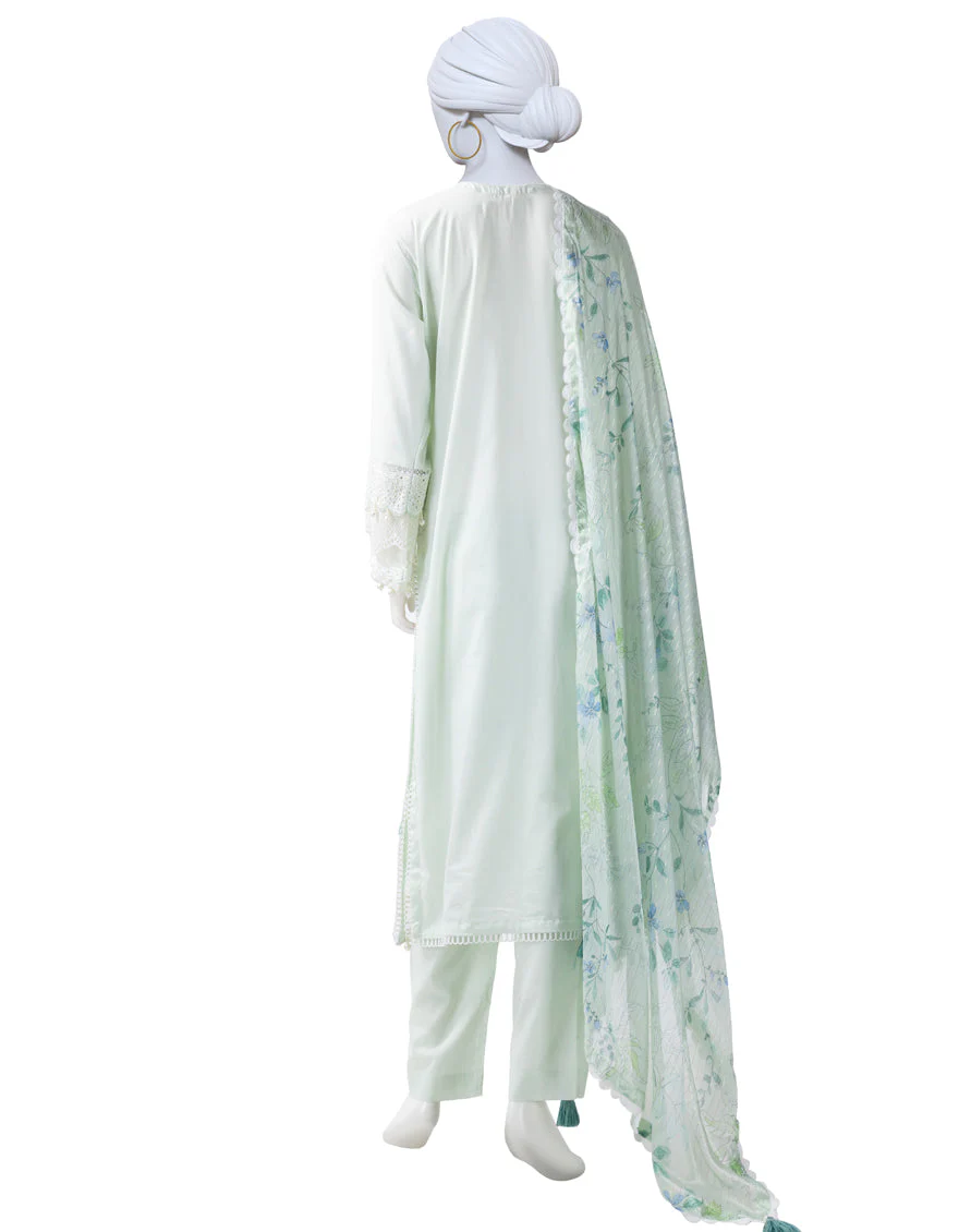 BLUE LAWN 3PC UNSTITCHED | JLAWN-S-25-824 LUXE-A-4 - Image 2