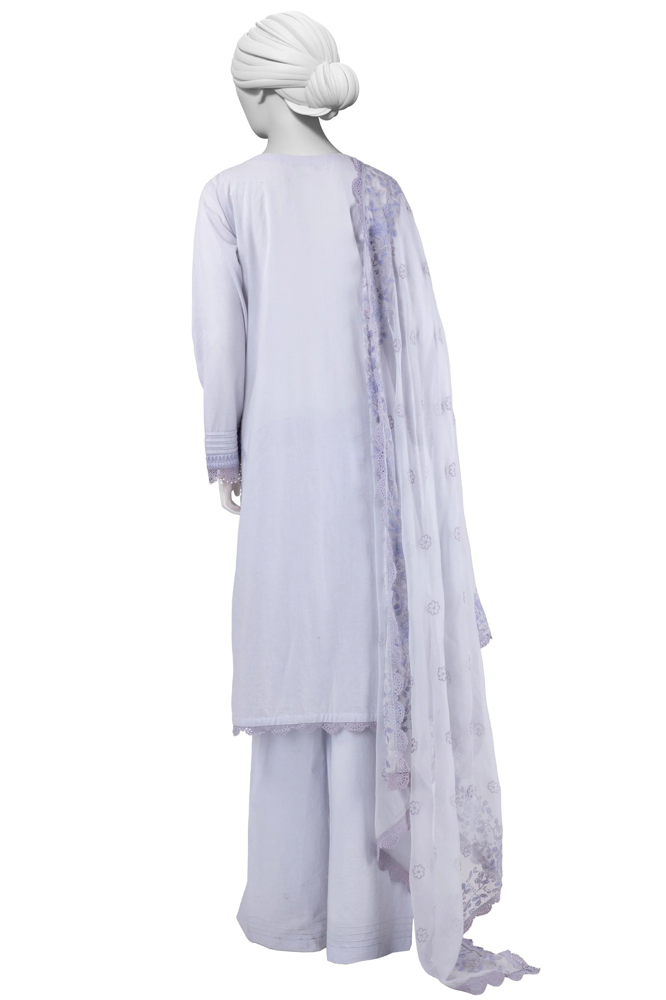 BLUE LAWN 3PC STITCHED | JLAWN-S-25-827/S LUXE-B-01 - Image 2