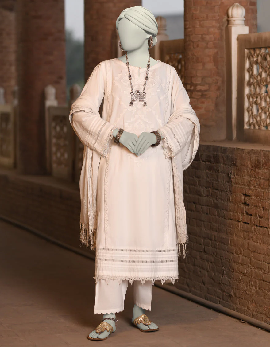 WHITE DOBBY 2PC STITCHED | JLAWN-S-JDS-25-1006/S RALLI-02