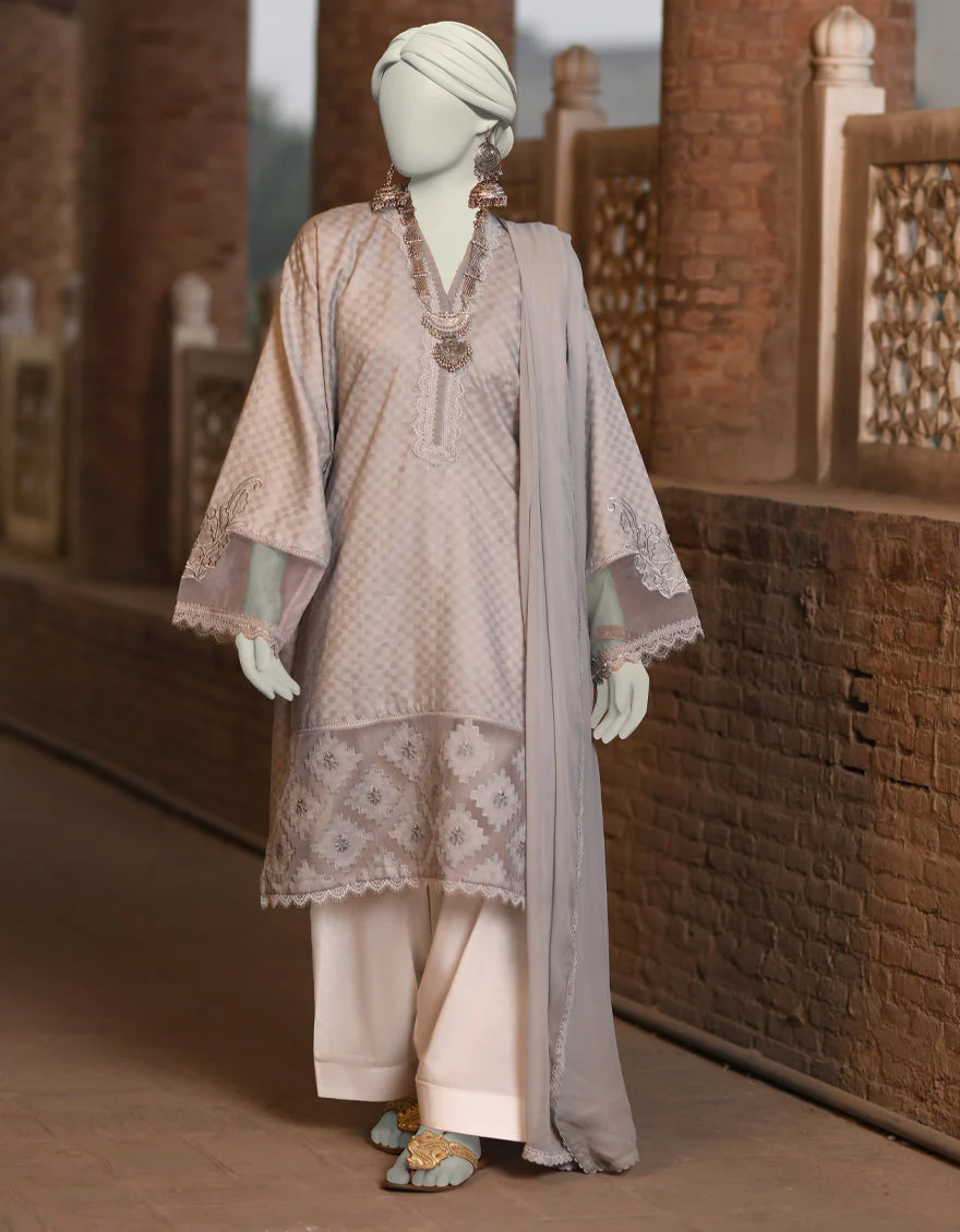 GREY DOBBY 2PC STITCHED | JLAWN-S-JDS-25-1008/S RALLI-04