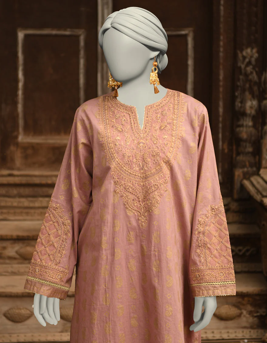 MAUVE LAWN 2PC STITCHED | JLAWN-S-JST-25-2010/S ZARI-2 - Image 3