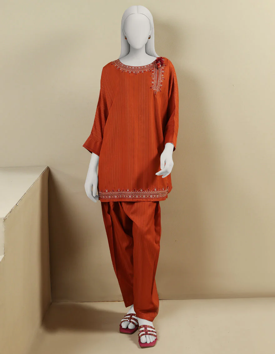 RED DYED 2PC STITCHED | JLAWN-S-JST-25-2154/S MINIMALISTIC-01