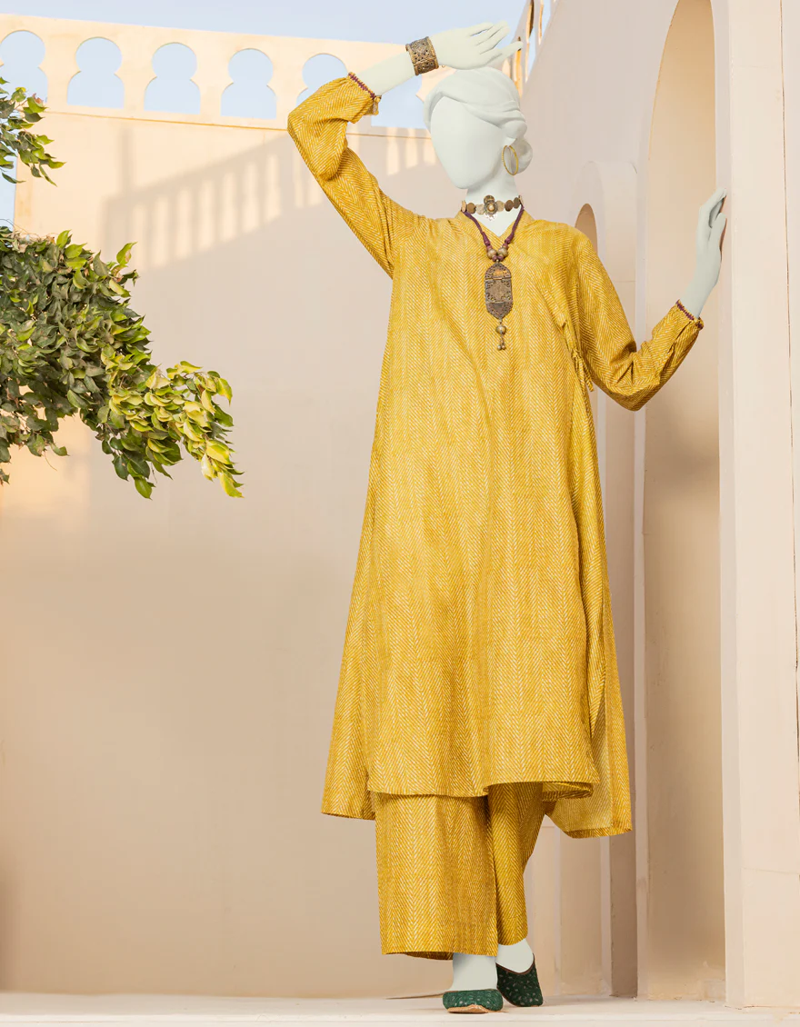 YELLOW LAWN 2PC STITCHED | JLAWN-S-JST-US-23-1601/S SUNKISSED