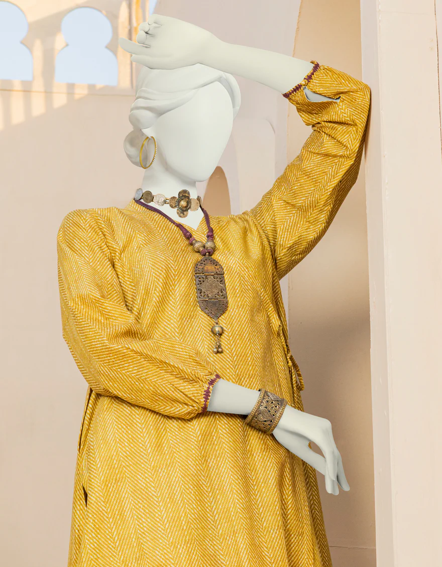 YELLOW LAWN 2PC STITCHED | JLAWN-S-JST-US-23-1601/S SUNKISSED - Image 3