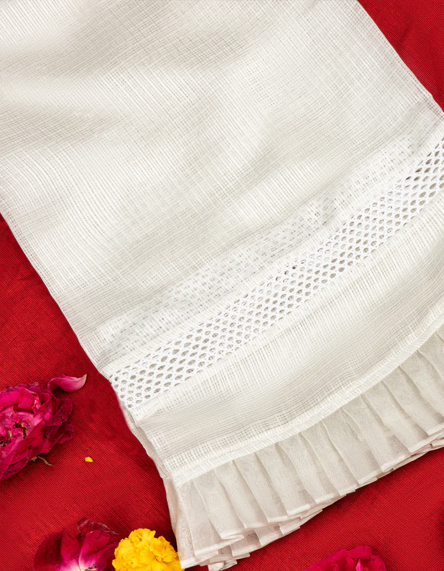 WHITE GEORGETTE DUPATTA | JLDP-US-22-070 FB/JV-470