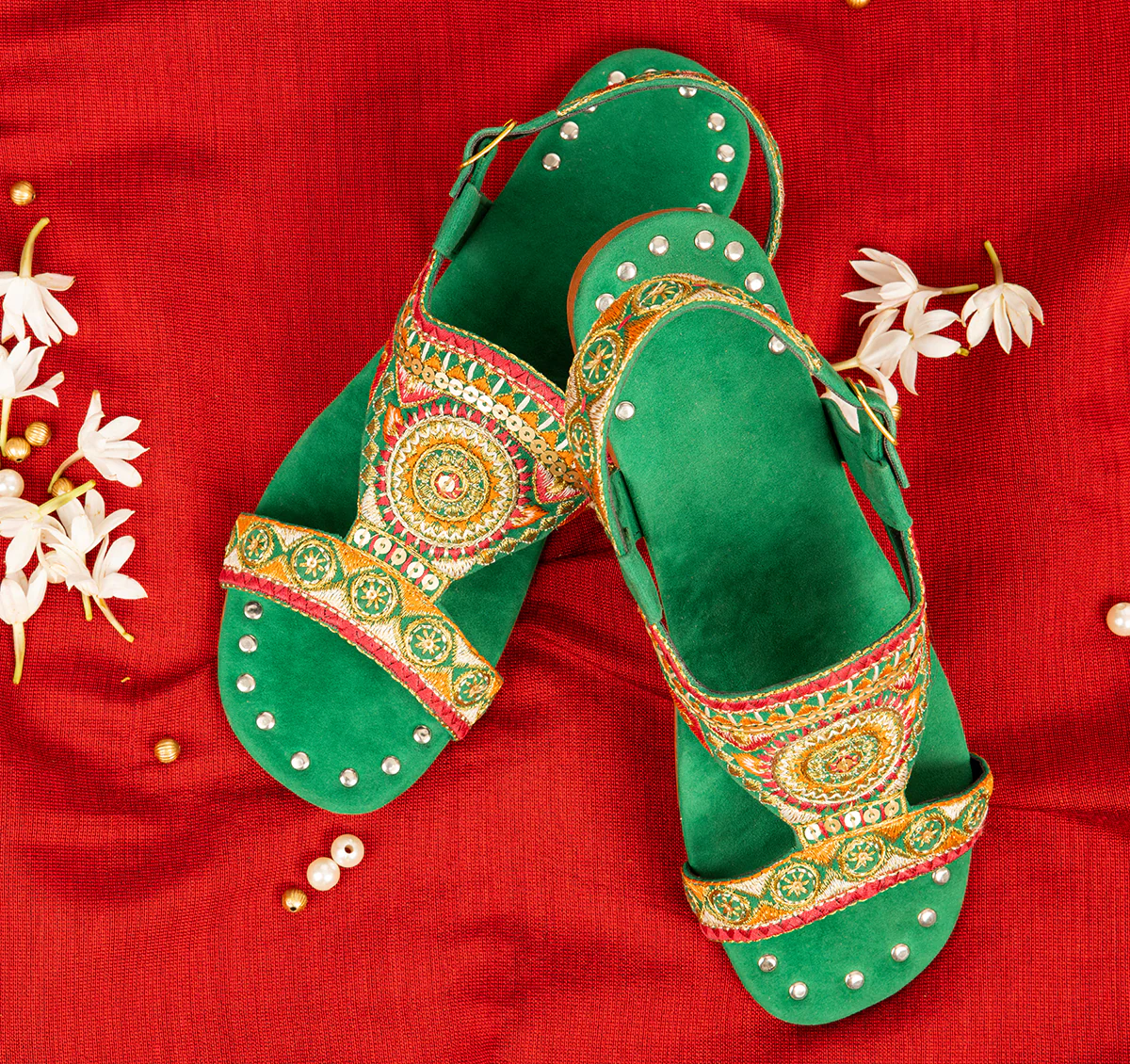 GREEN CHAPPAL | JLFWC-US-22-005 FB/KOHATI - Image 2
