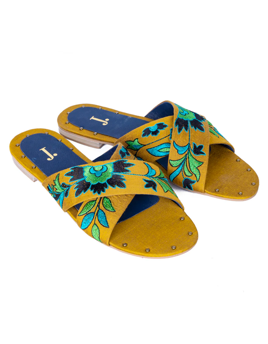 MUSTARD CHAPPAL | JLFWC-US-22-014 FB/FF-075