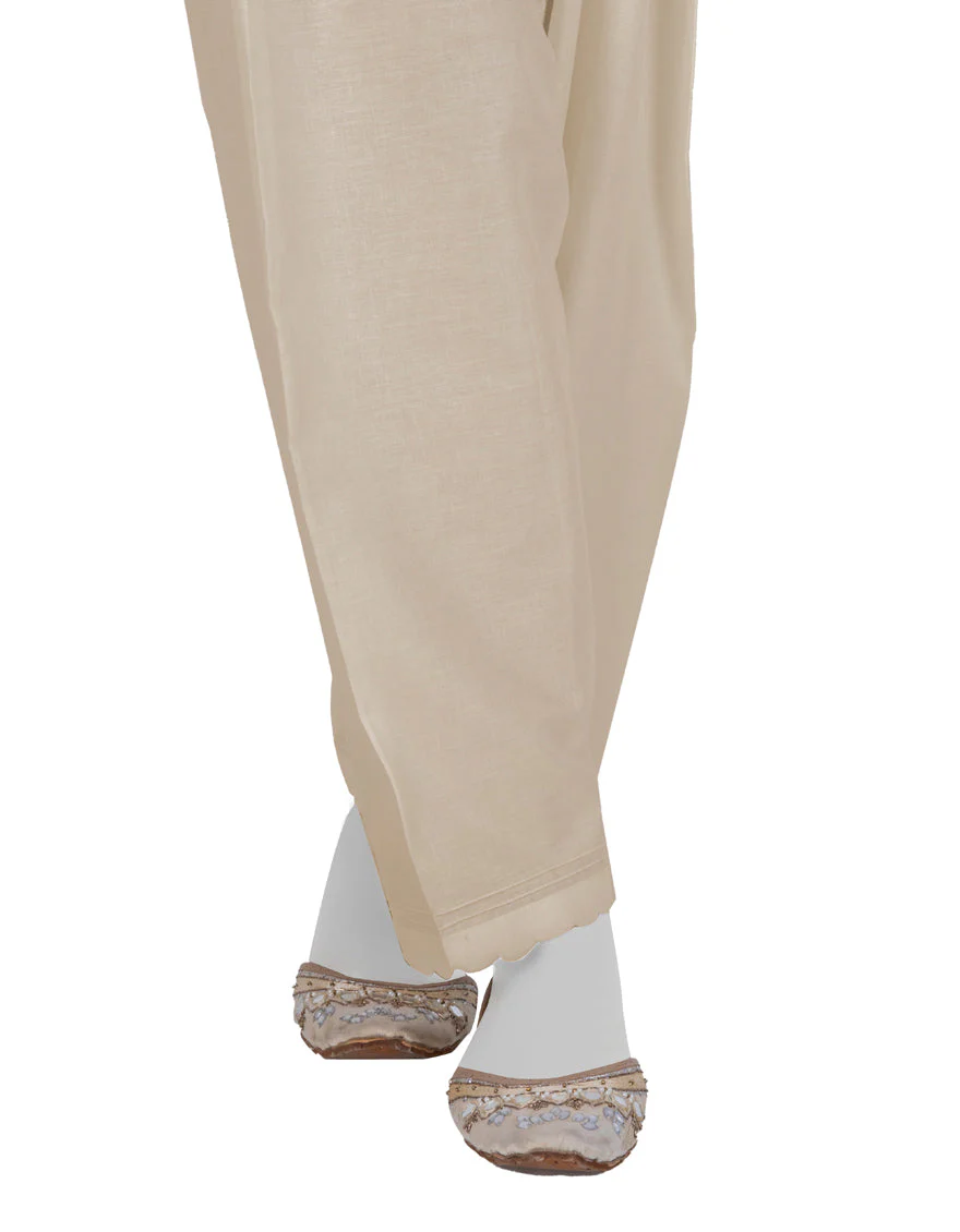 BEIGE LAWN TROUSERS | JLSH-25-8001-D FB/REGULAR-S-04