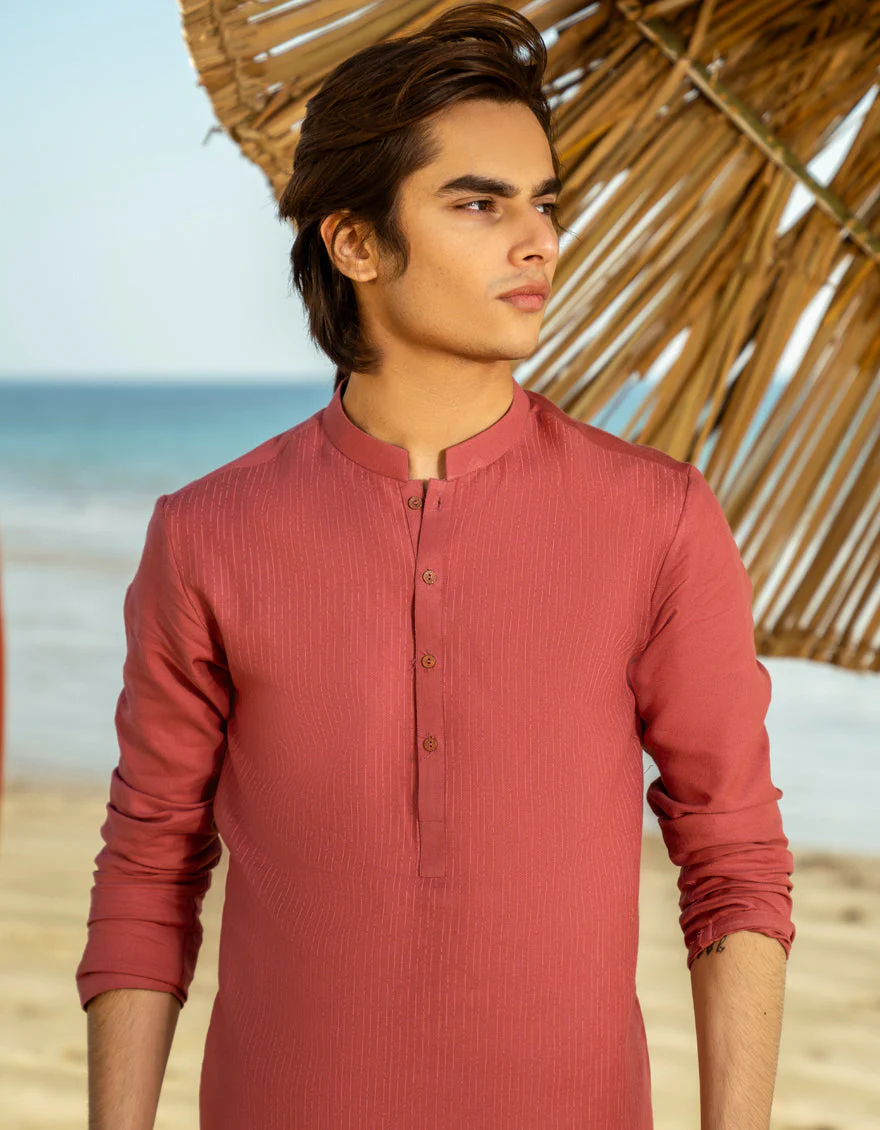 PINK COTTON KURTA | JTK-A-34867/S24/JJ9589-CL - Image 2