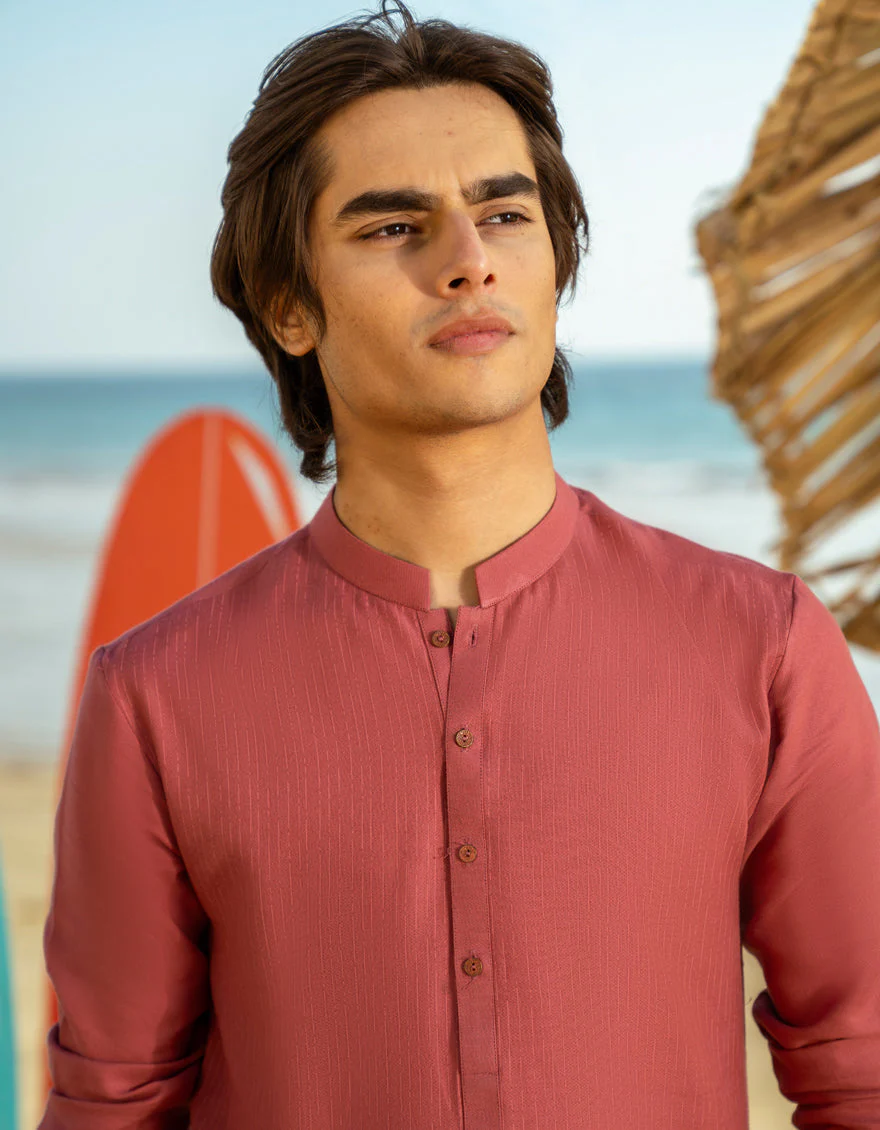 PINK COTTON KURTA | JTK-A-34867/S24/JJ9589-CL - Image 3