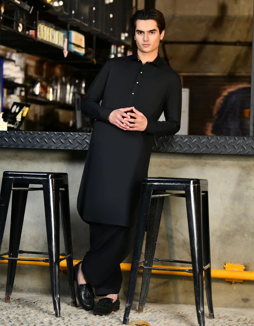 BLACK KAMEEZ SHALWAR | JTKS-US-24-46245