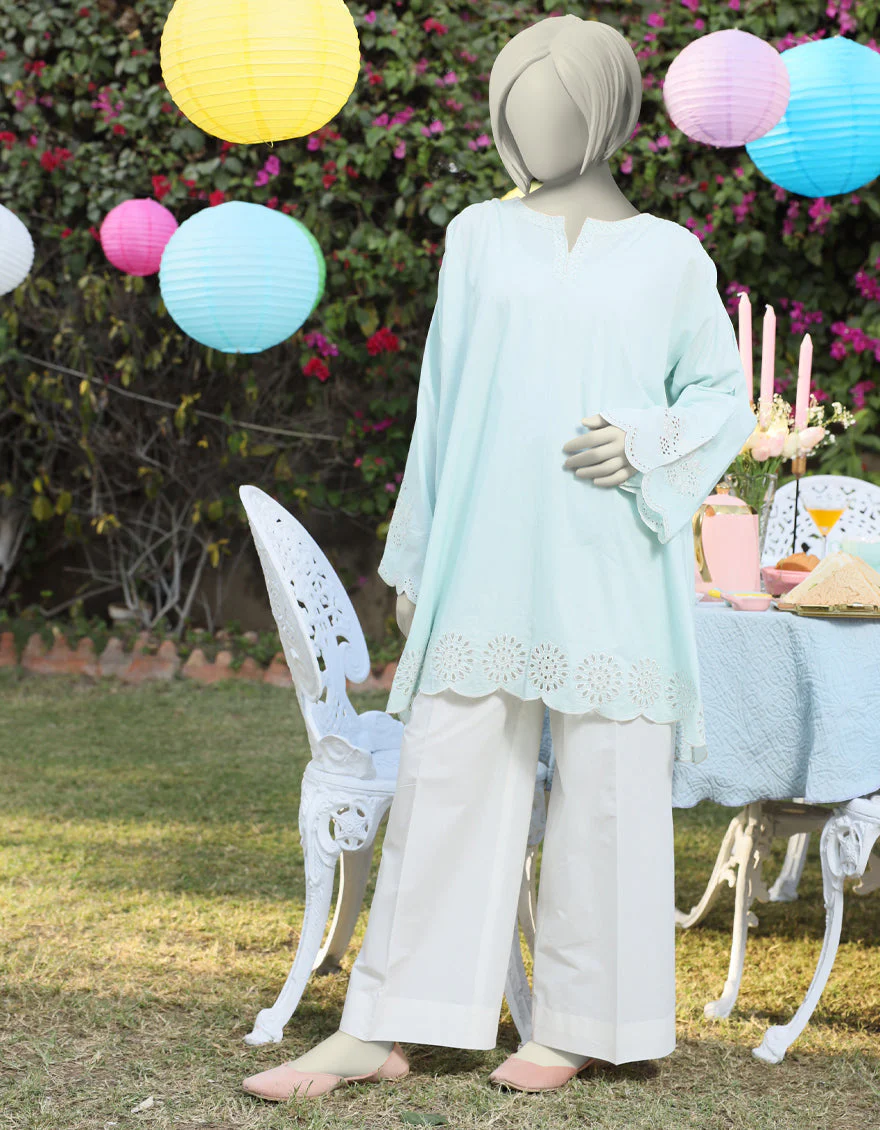 GREEN LAWN KURTI | JYGK-S-JTS-25-4032 FB/PASTEL-02