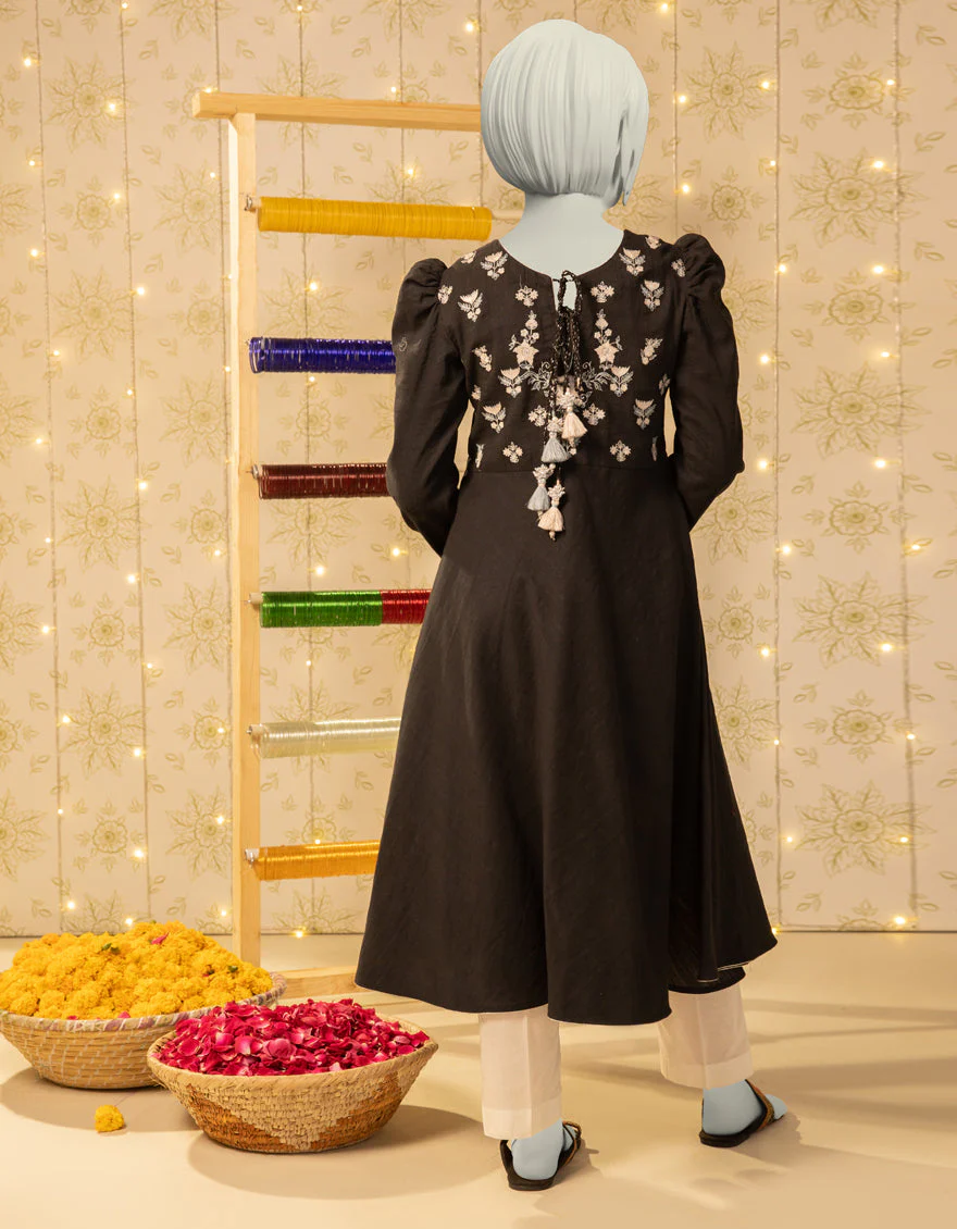 BLACK TEXTURED KURTI | JYGK-S-JTS-25-4034 FB/DASTAAN-1 - Image 2