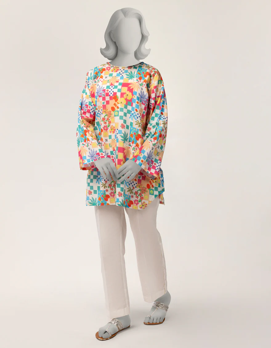 MULTI LAWN KURTI | JYGK-S-JTS-26-4115 FB/FLORAL-18