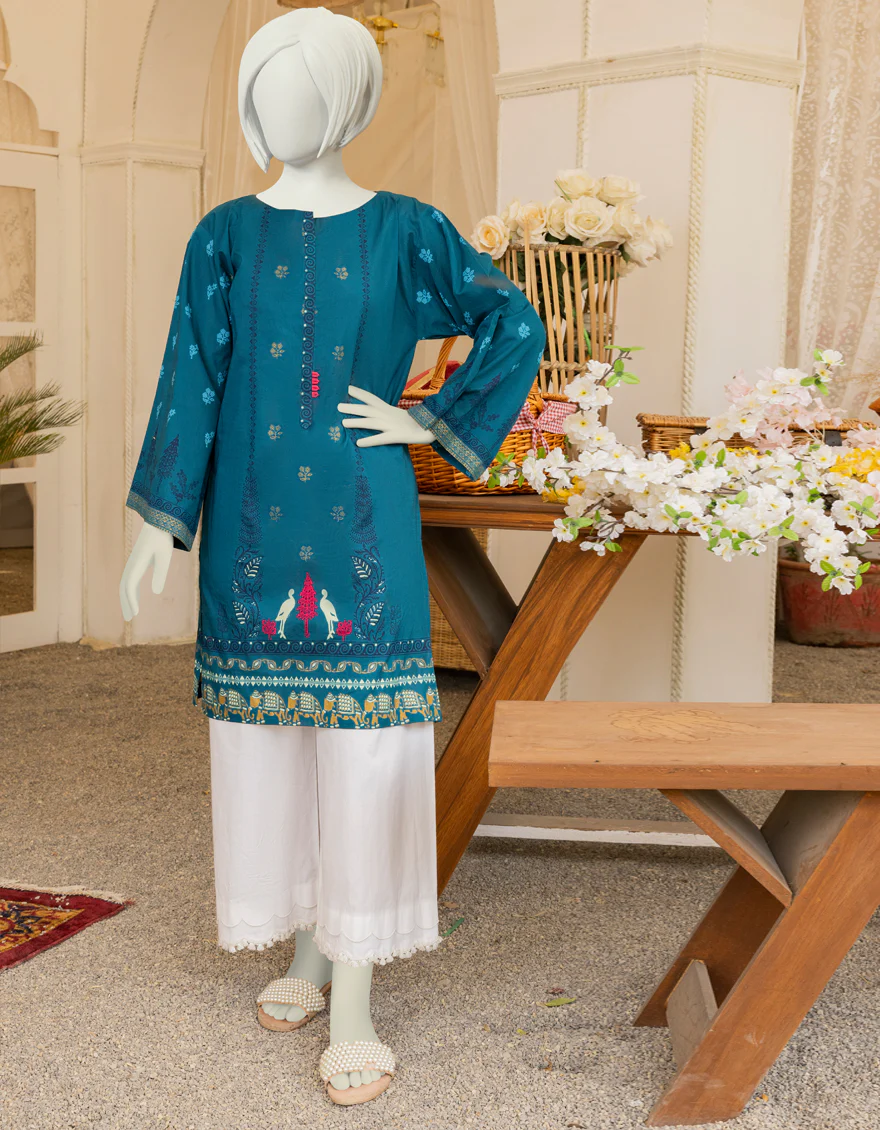 BLUE LAWN KURTI | JYGK-YGKL-S-US-153-22 FB/LUMI